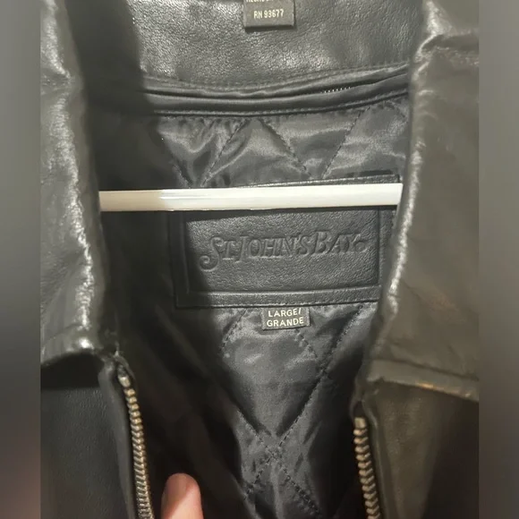 Vintage men St.John’s Bay Black jacket - Picture 4 of 6